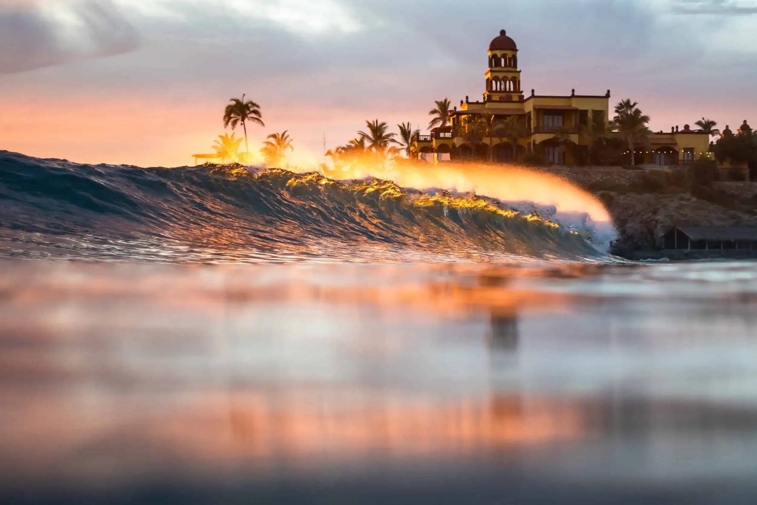 Playa Los Cerritos at dusk, El Pescadero