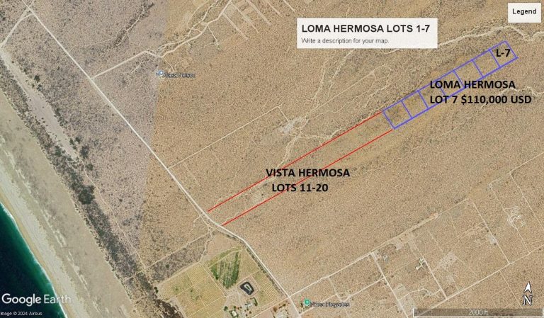 Loma Hermosa Lot 7 – Land for sale in Las Playitas, Todos Santos North (Las Playitas / Agua Blanca)